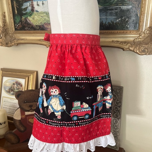 Rare Vintage Daisy Kingdom Raggedy Ann & Andy Handmade Lace Ruffle Skirt - Picture 5 of 9